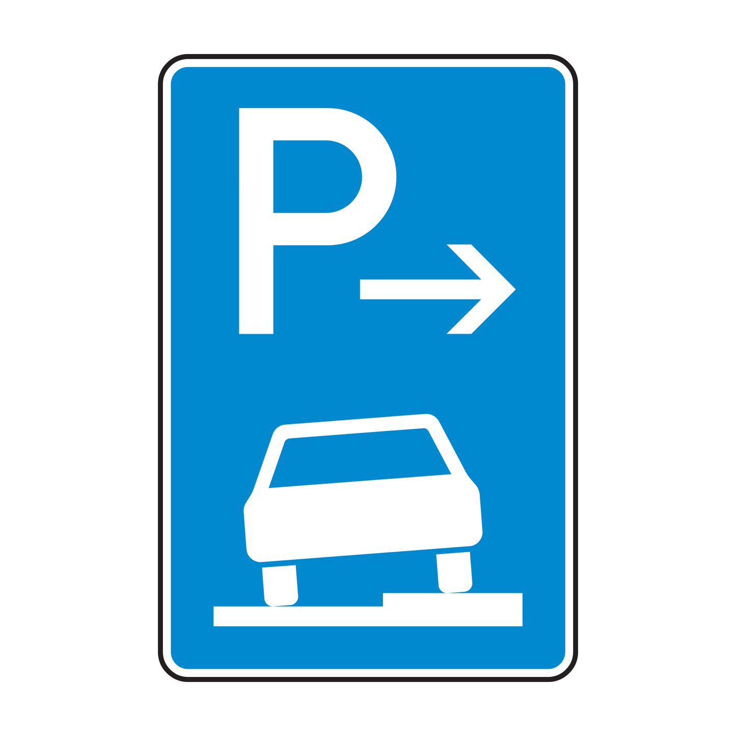 Verkehrszeichen "Parken auf Gehwegen" - VZ 315-57