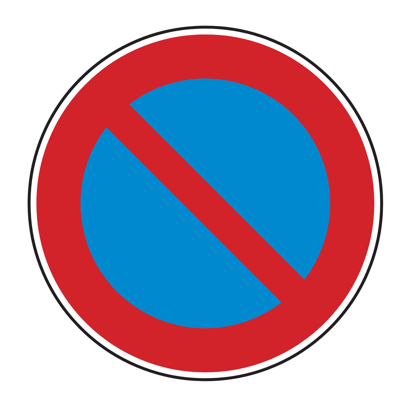 Verkehrszeichen "Eingeschränktes Haltverbot" - VZ 286