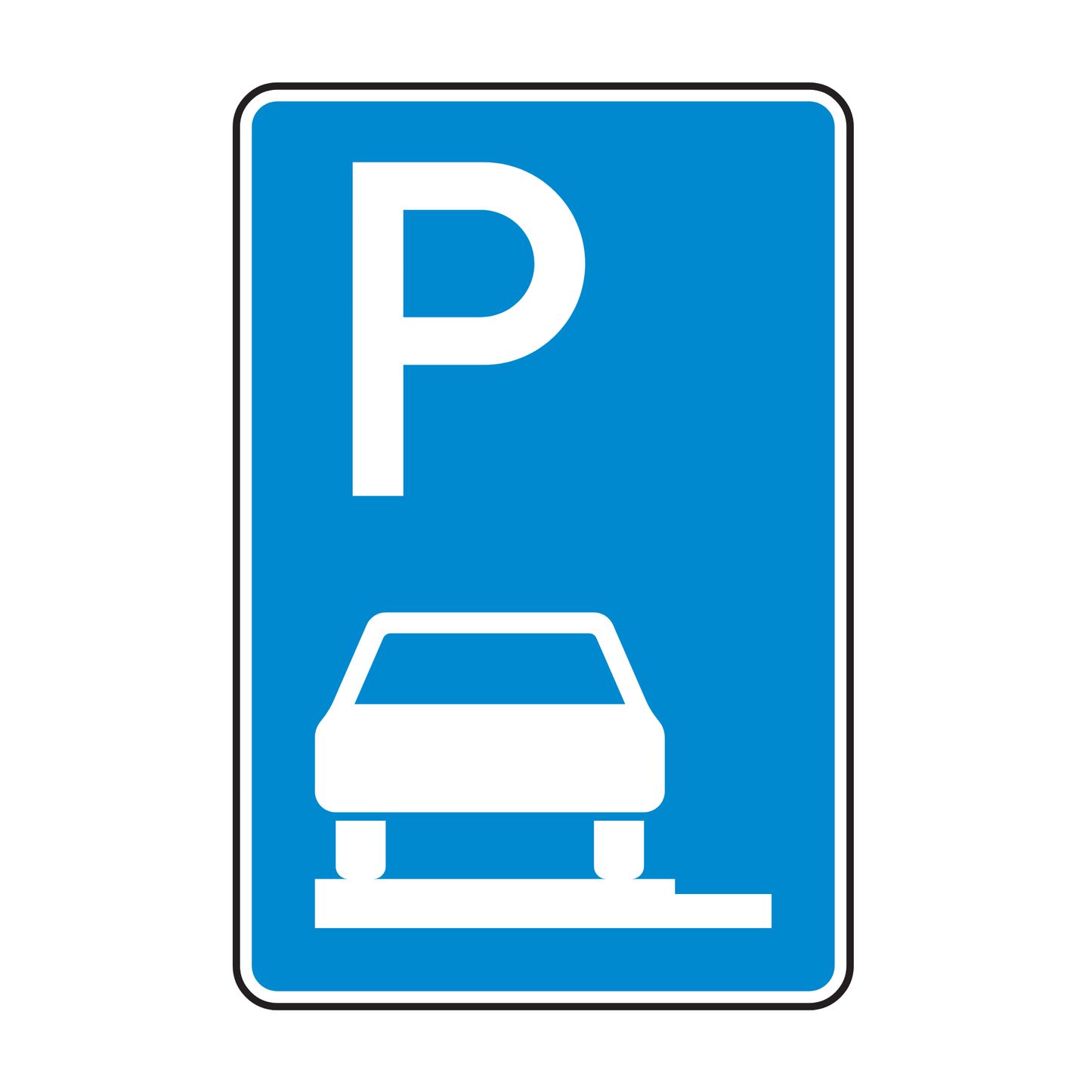 Verkehrszeichen "Parken auf Gehwegen" - VZ 315-60