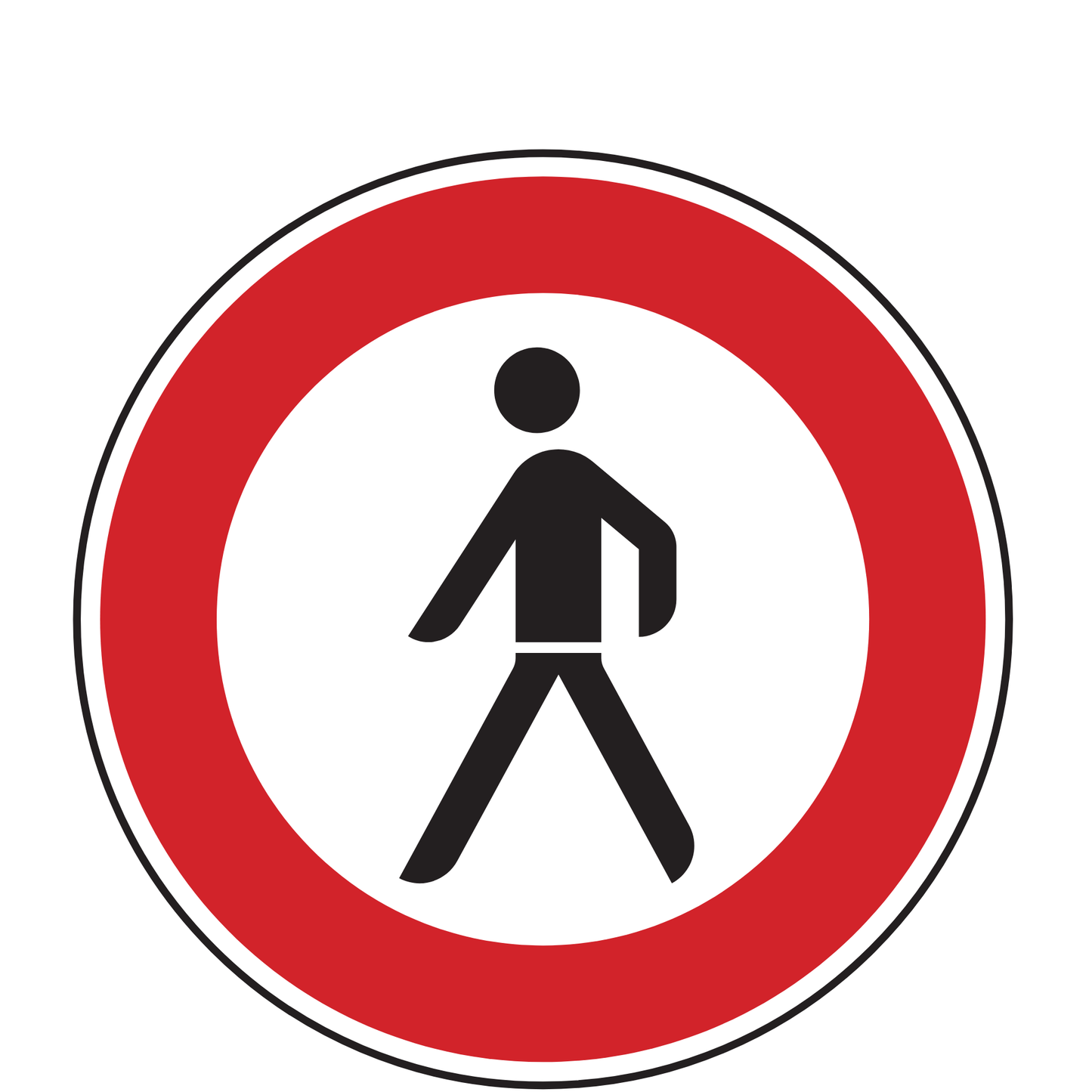 Verkehrszeichen "Verbot für Fußgänger" - VZ 259