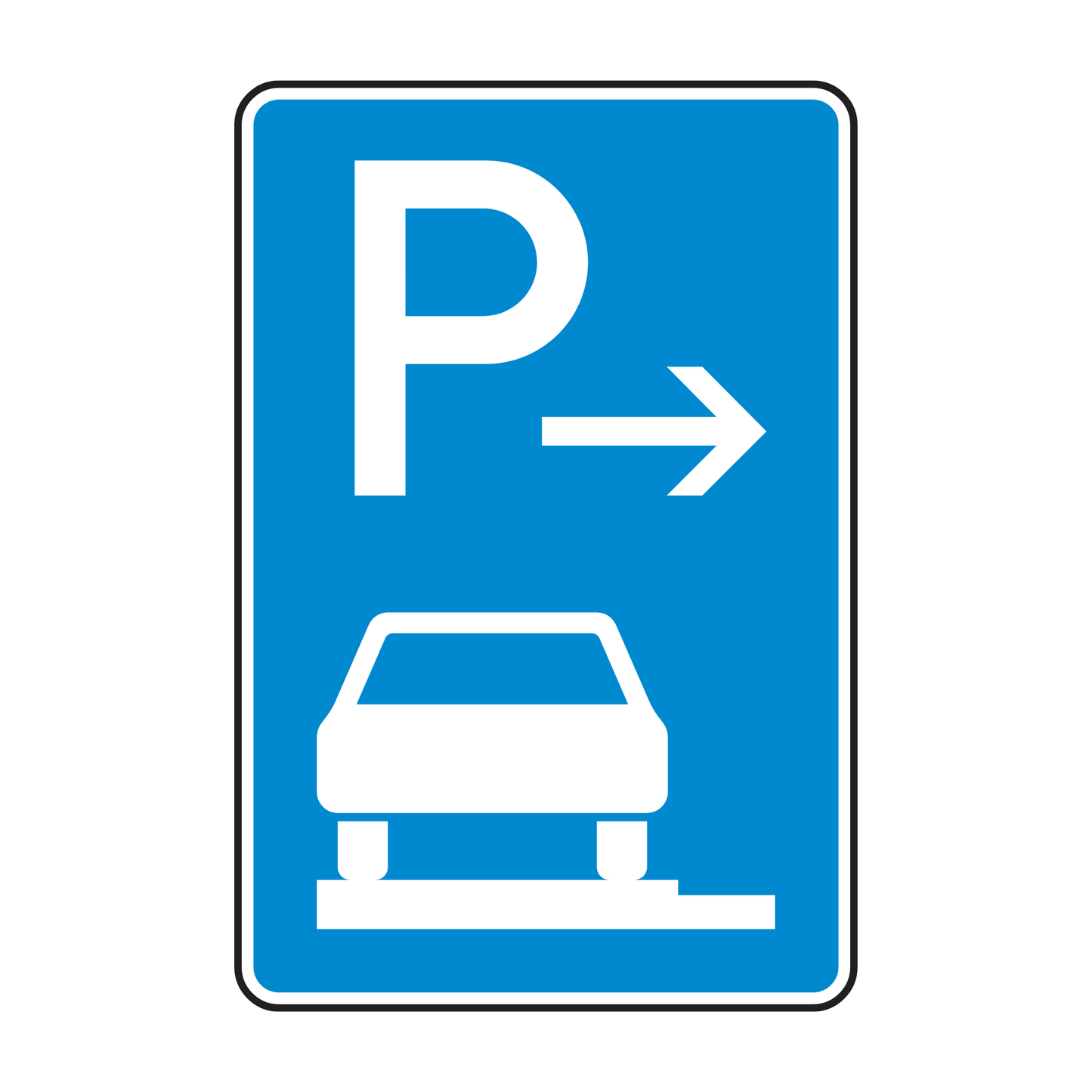 Verkehrszeichen "Parken auf Gehwegen" - VZ 315-61