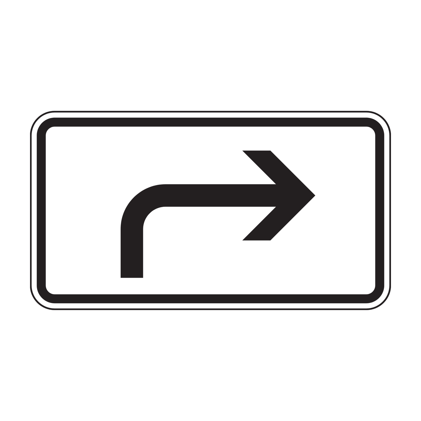 Verkehrszeichen "Richtung der Gefahrenstelle, rechtsweisend" – VZ 1000-21