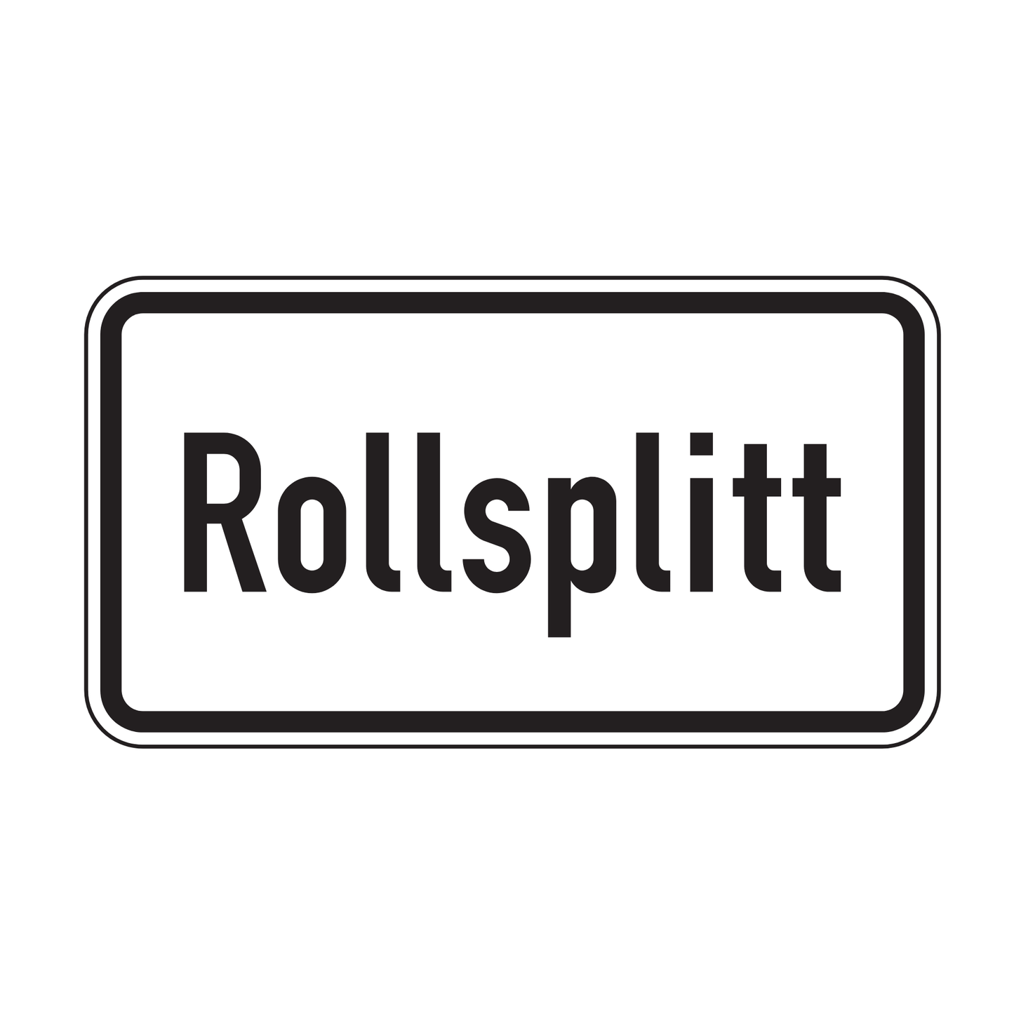 Verkehrszeichen "Rollsplitt" – VZ 1007-32