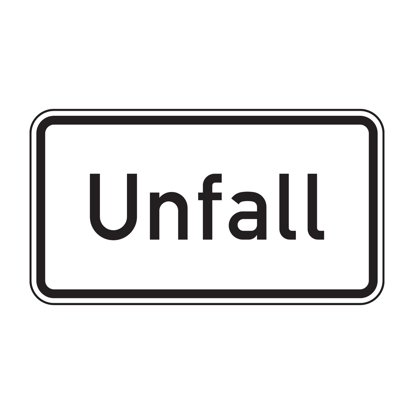 Verkehrszeichen "Unfall" – VZ 1007-50