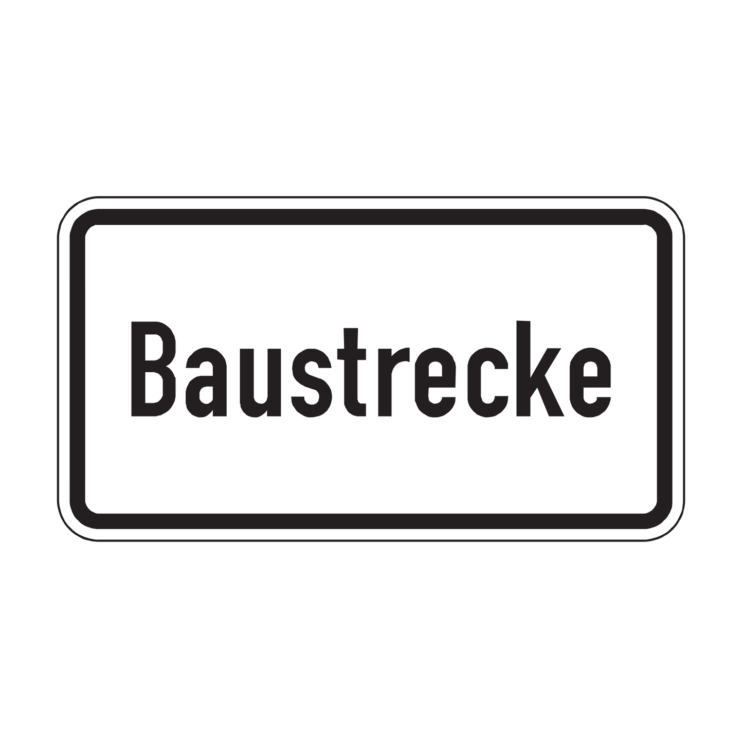 Verkehrszeichen "Baustrecke" – VZ 2134