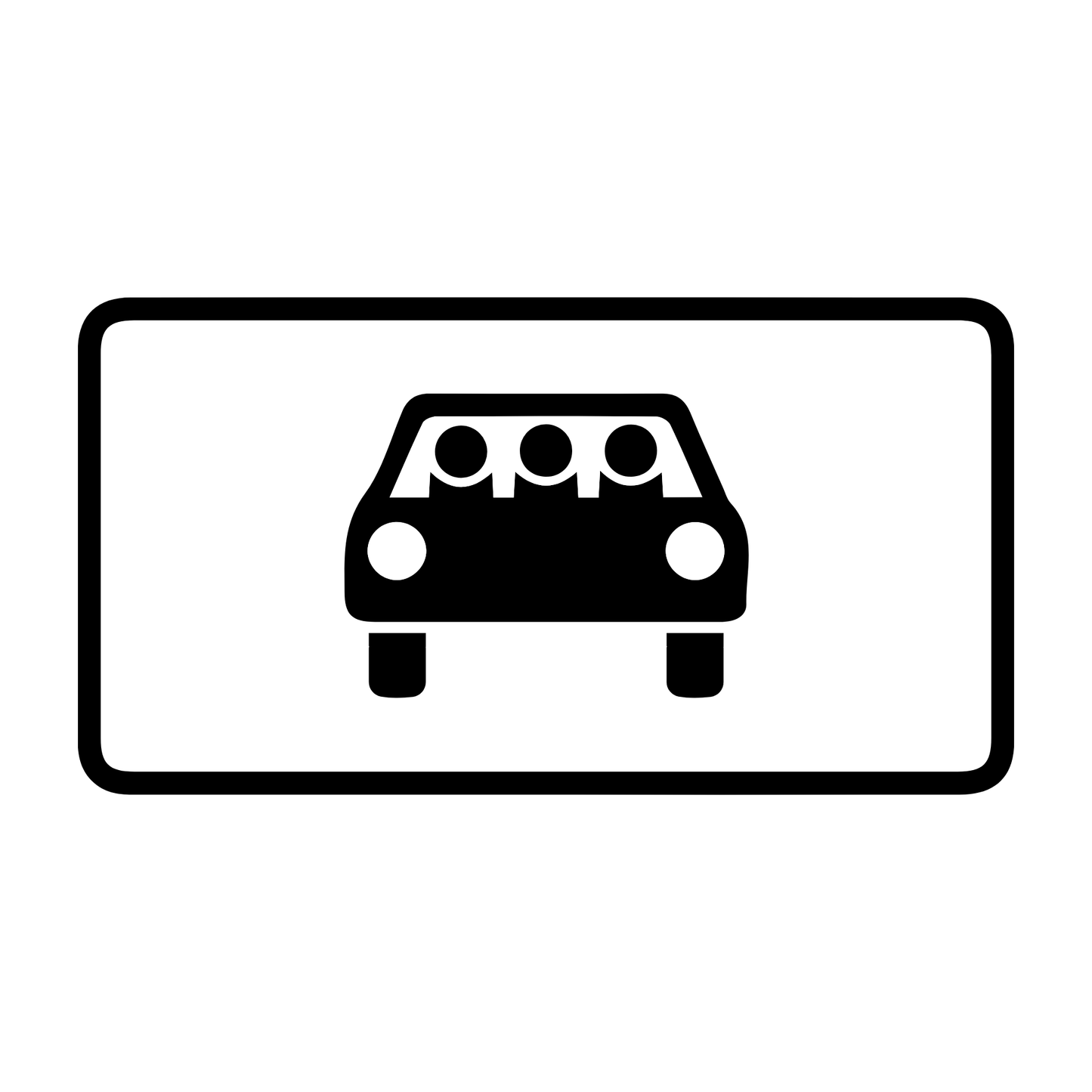 Verkehrszeichen "mehrfachbesetzte Personenkraftwagen" – VZ 1010-71