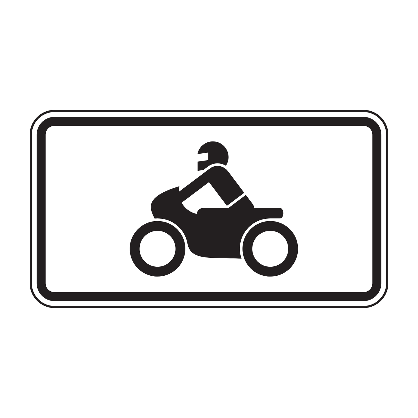 Verkehrszeichen "Krafträder, auch mit Beiwagen, Kleinkrafträder und Mofas" – VZ 1010-62