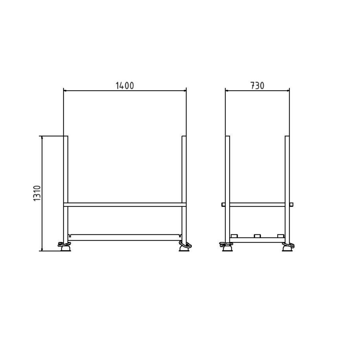 Lager- und Transportpalette für 108 Flachbaken