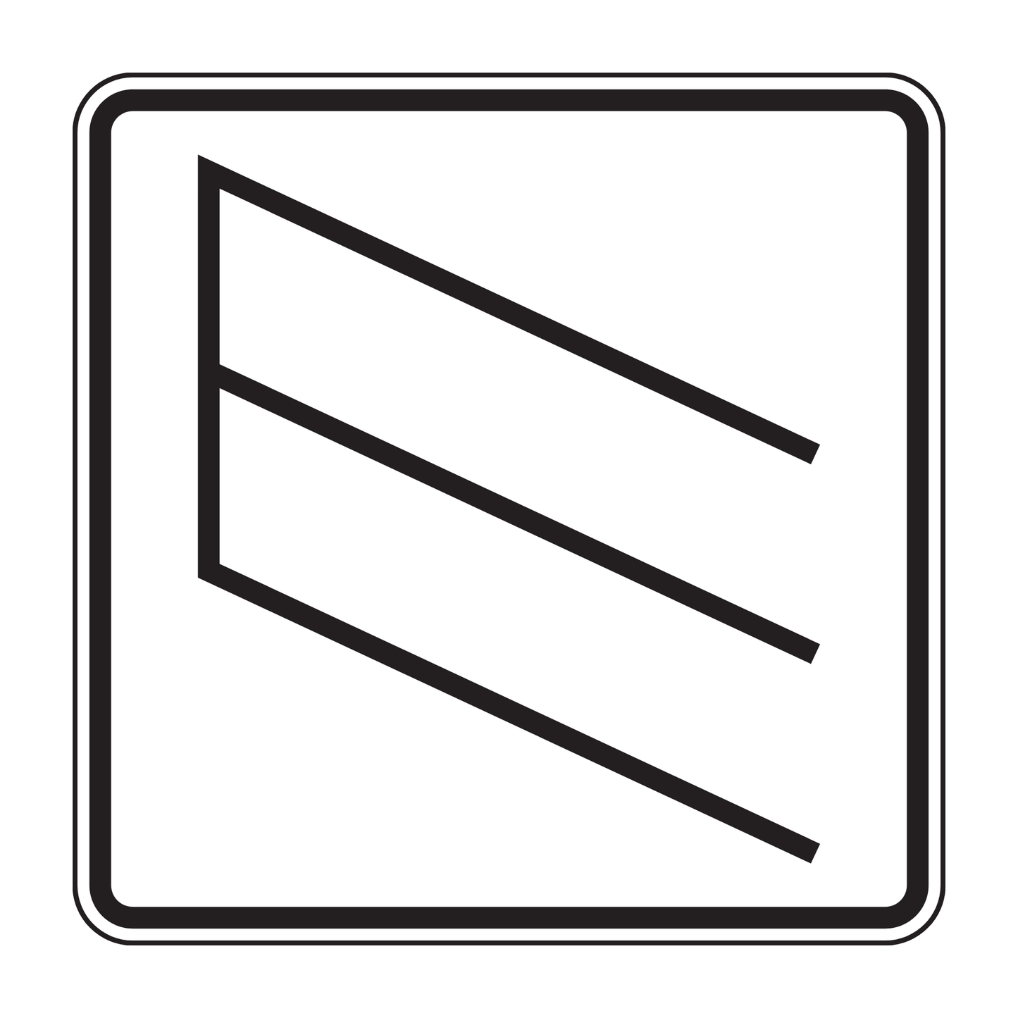 Verkehrszeichen "Schrägparken als Sinnbild" – VZ 1053-39