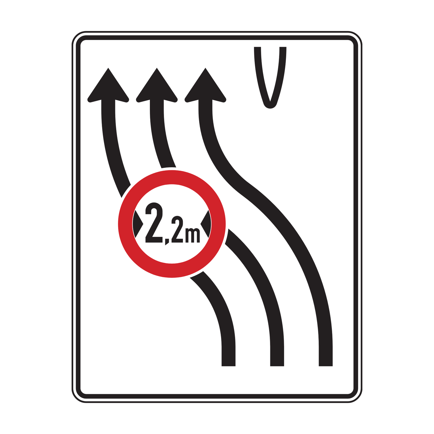 Verkehrszeichen "Verschwenkungstafel mit Zeichen 264" - VZ 515-12
