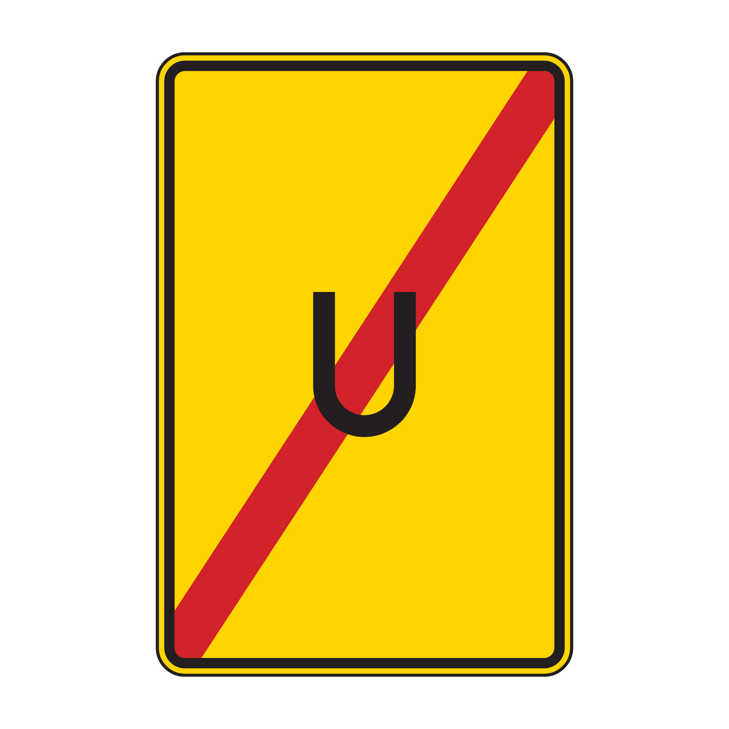 Verkehrszeichen "Ende der Umleitung" - VZ 455.2