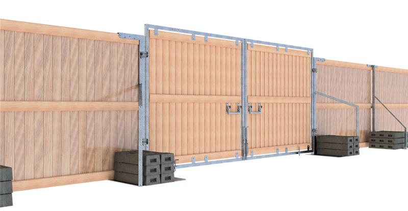 Bauzaunfuß aus Kunststoffrecycling - 40 Stück