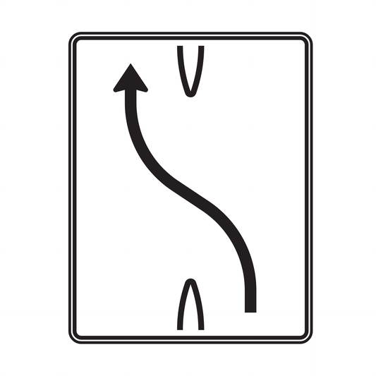 Verkehrszeichen "Verschwenkungstafel nach Zeichen 511-10" - VZ 511-10