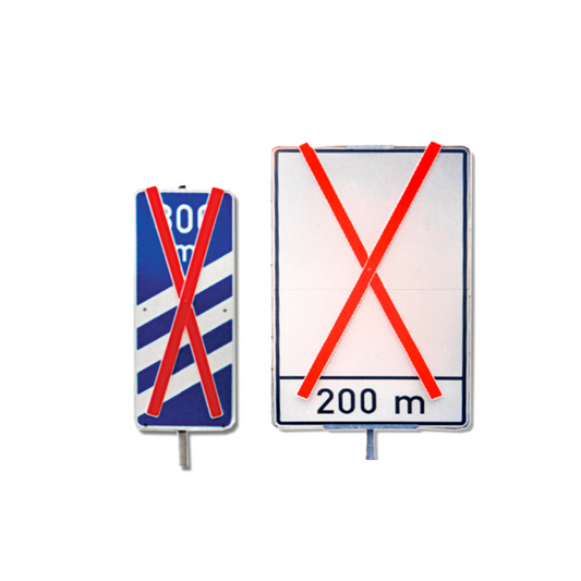 Mobile Auskreuzvorrichtung Typ 2 – für Verkehrszeichen Größe 3