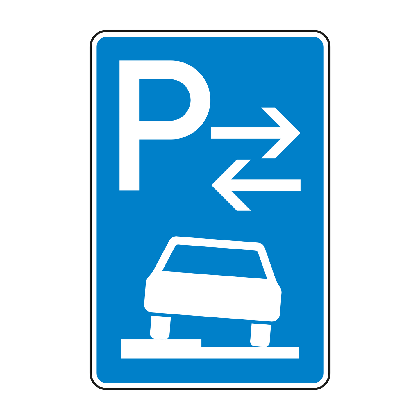 Verkehrszeichen "Parken auf Gehwegen" - VZ 315-53