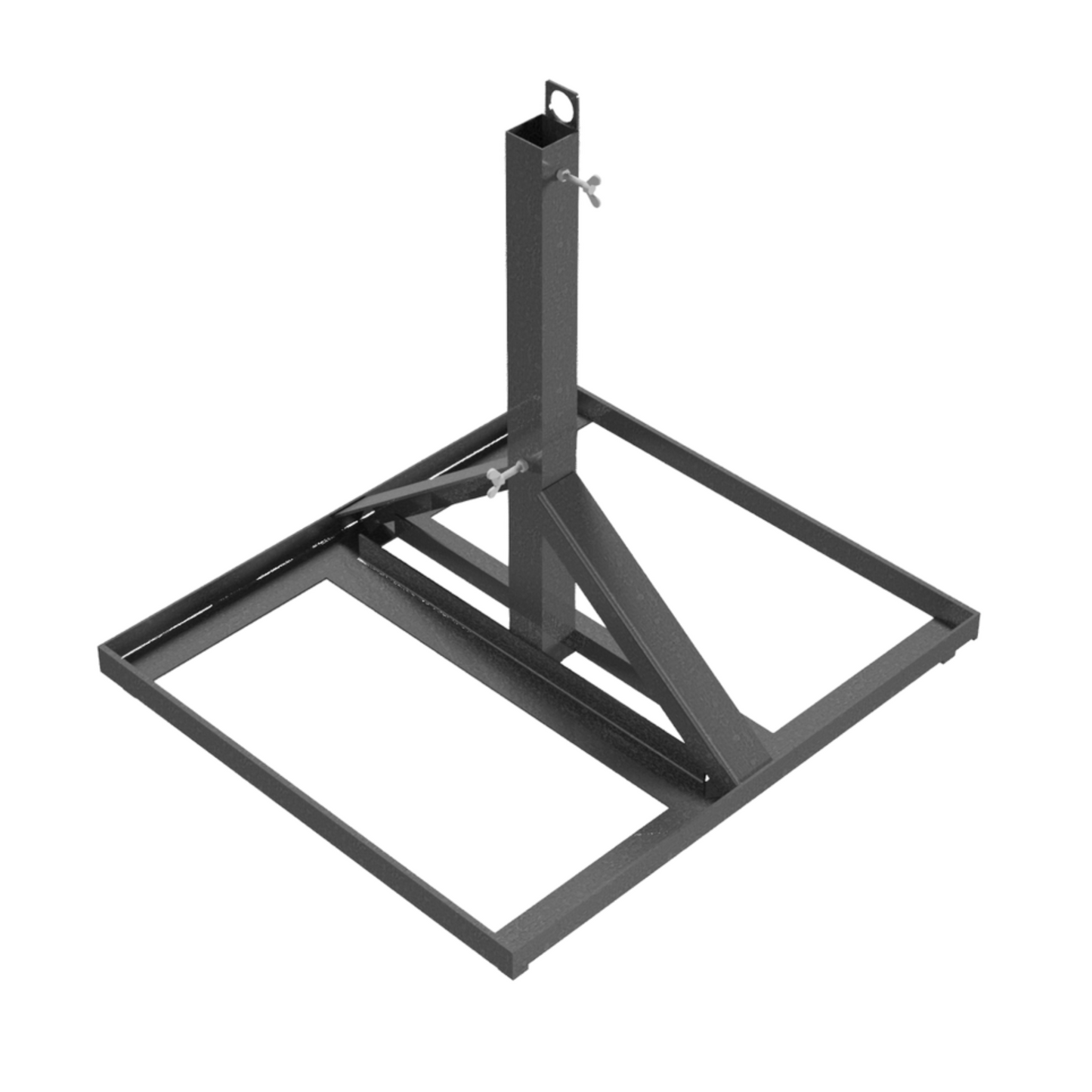 Schilderständer zur Aufnahme von 40 x 40 und 60 x 60 Schaftrohr Vorrichtung für 4 Fußplatten pro Seite