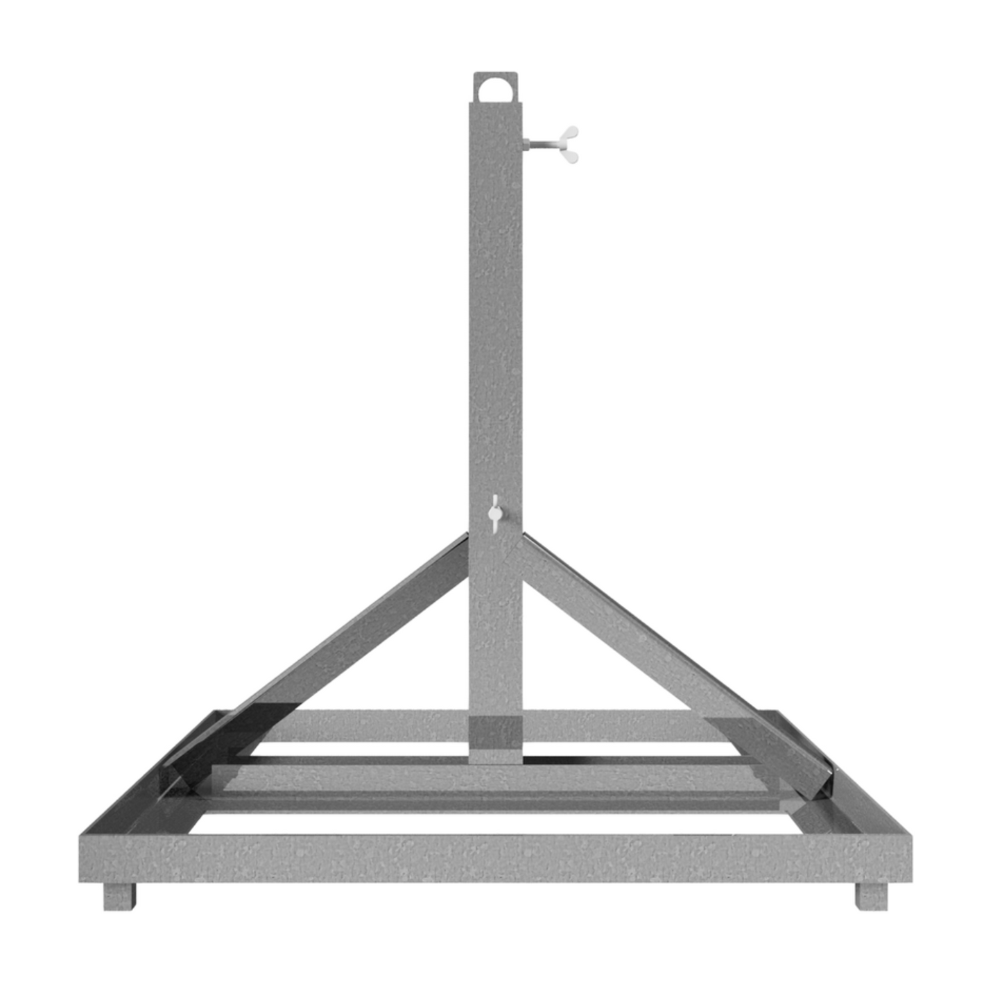 Schilderständer zur Aufnahme von 40 x 40 und 60 x 60 Schaftrohr Vorrichtung für 4 Fußplatten pro Seite
