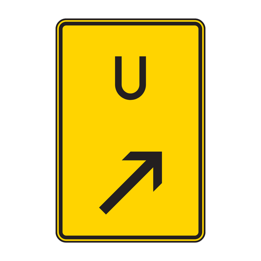 Verkehrszeichen "Ankündigung oder Fortsetzung der Umleitung, rechts einordnen" - VZ 455.1-12