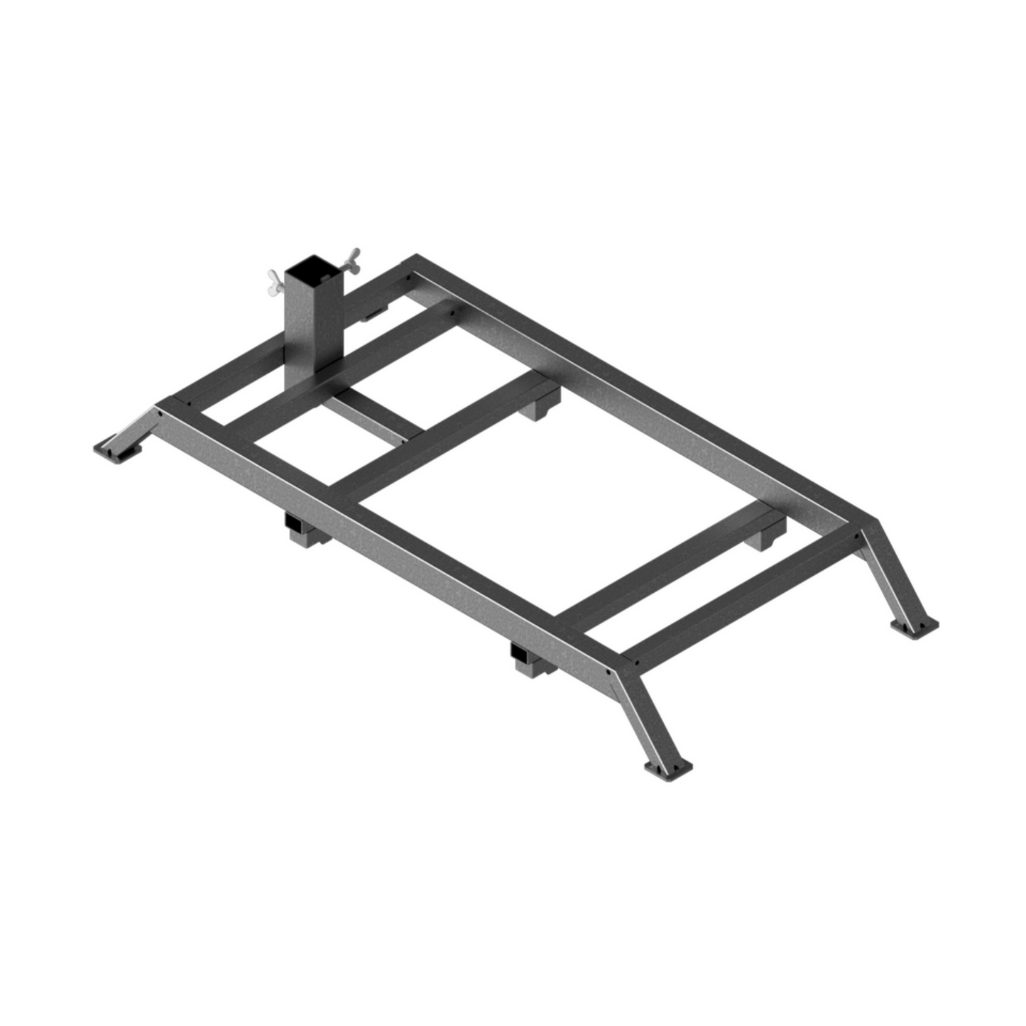 Schilderständer zur Aufnahme von 40 x 40 und 60 x 60 Schaftrohr Vorrichtung für 4 Fußplatten