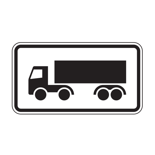 Verkehrszeichen "Nur Sattelkraftfahrzeuge" – VZ 1048-14