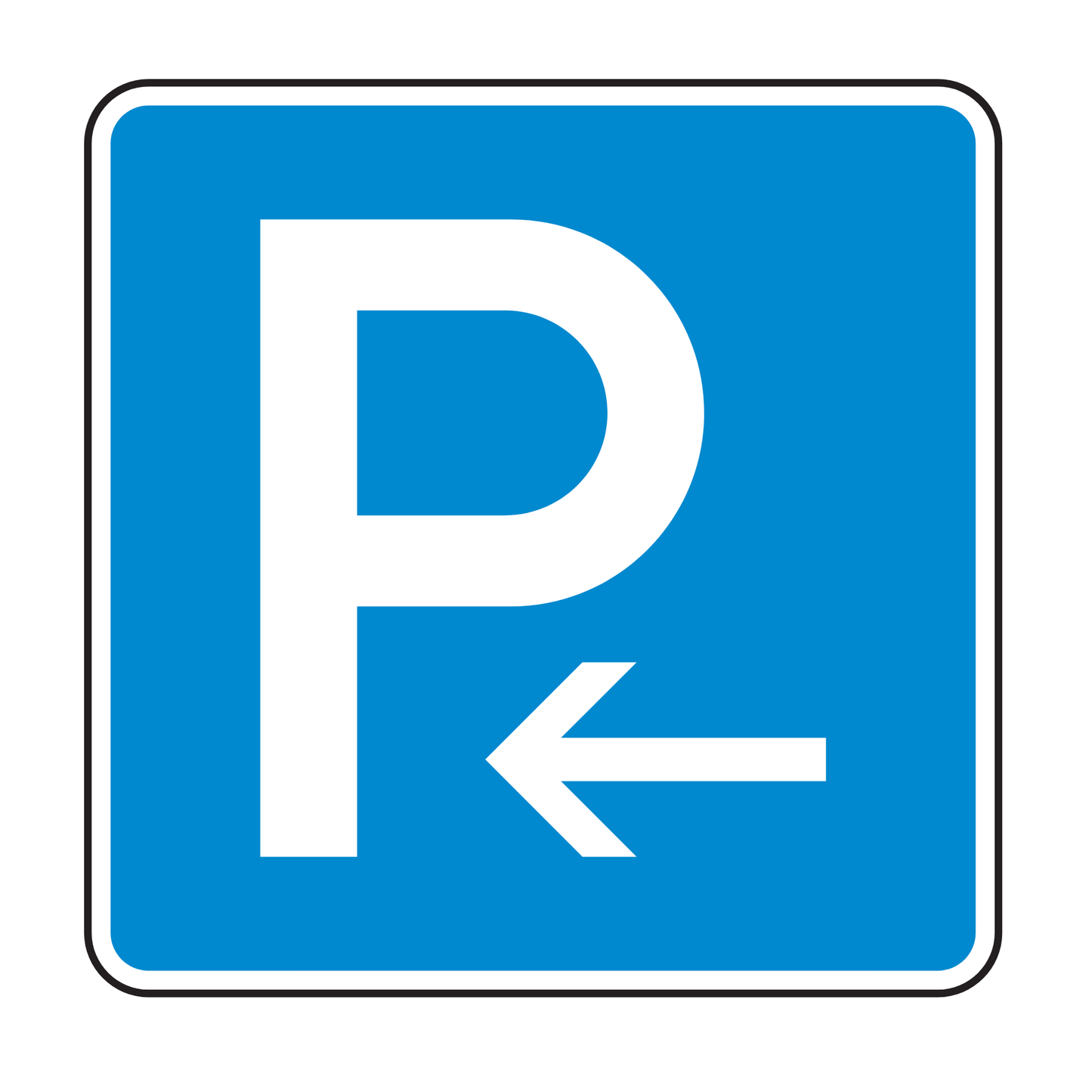 Verkehrszeichen "Beginn einer Parkraumbewirtschaftungszone" - VZ 314-10