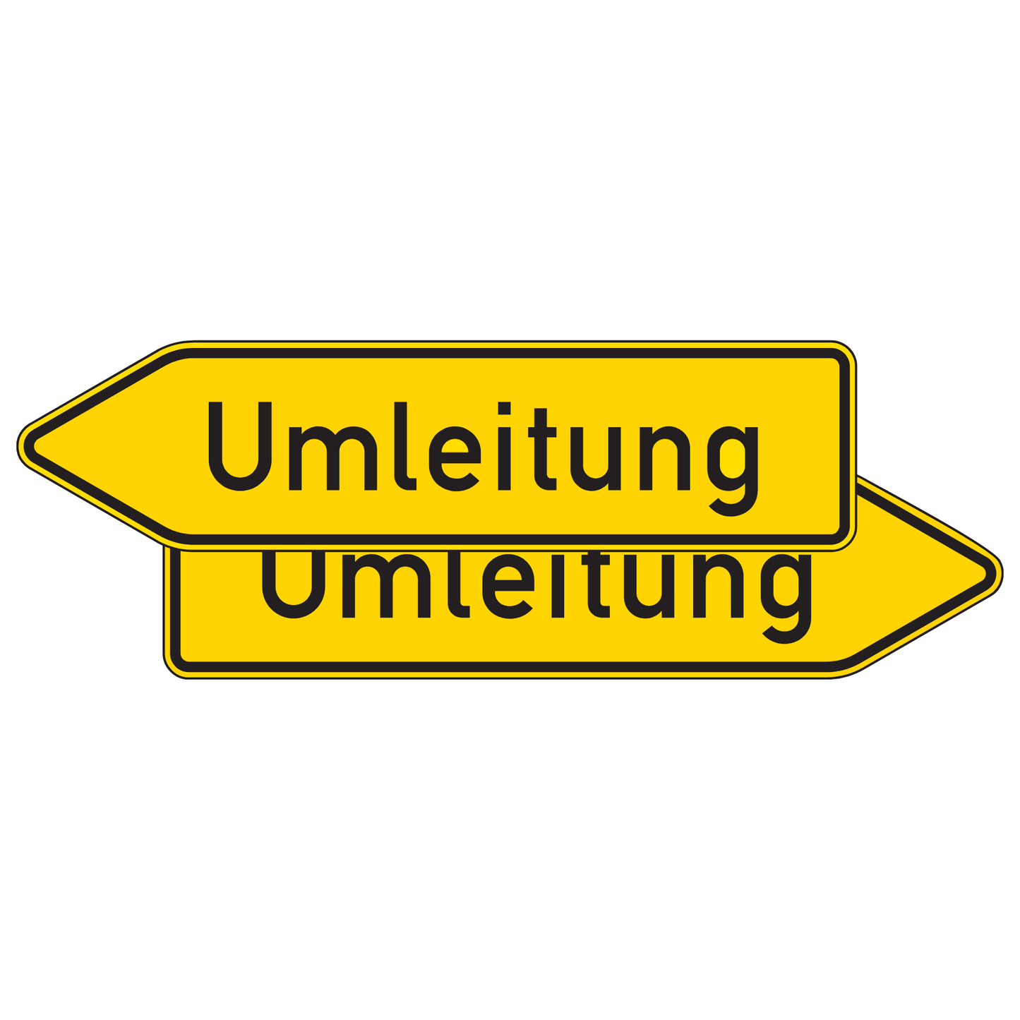 Verkehrszeichen „Umleitungswegweiser, doppelseitig“ – VZ 454-40