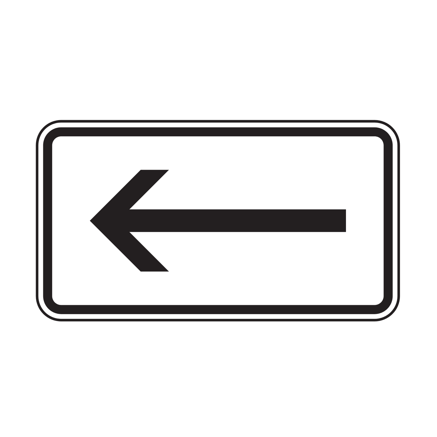 Verkehrszeichen "Richtung, linksweisend" – VZ 1000-10