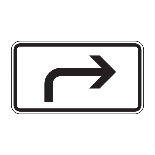 Verkehrszeichen "Richtung der Gefahrenstelle, rechtsweisend" – VZ 1000-21