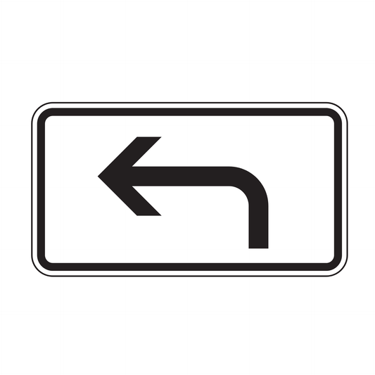 Verkehrszeichen "Richtung der Gefahrenstelle, linksweisend" – VZ 1000-11