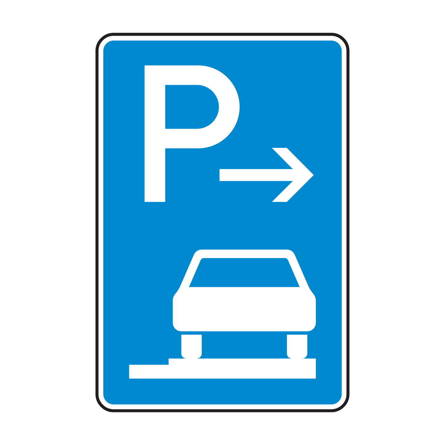 Verkehrszeichen "Parken auf Gehwegen" - VZ 315-67