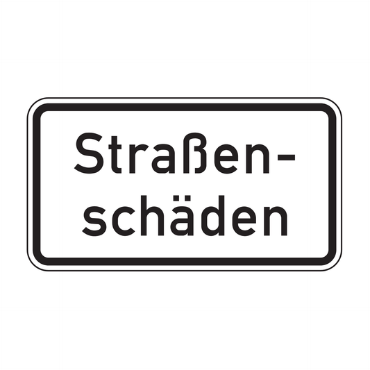 Verkehrszeichen "Straßenschäden" – VZ 1007-34