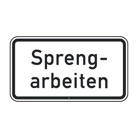 Verkehrszeichen "Sprengarbeiten" – VZ 1007-36