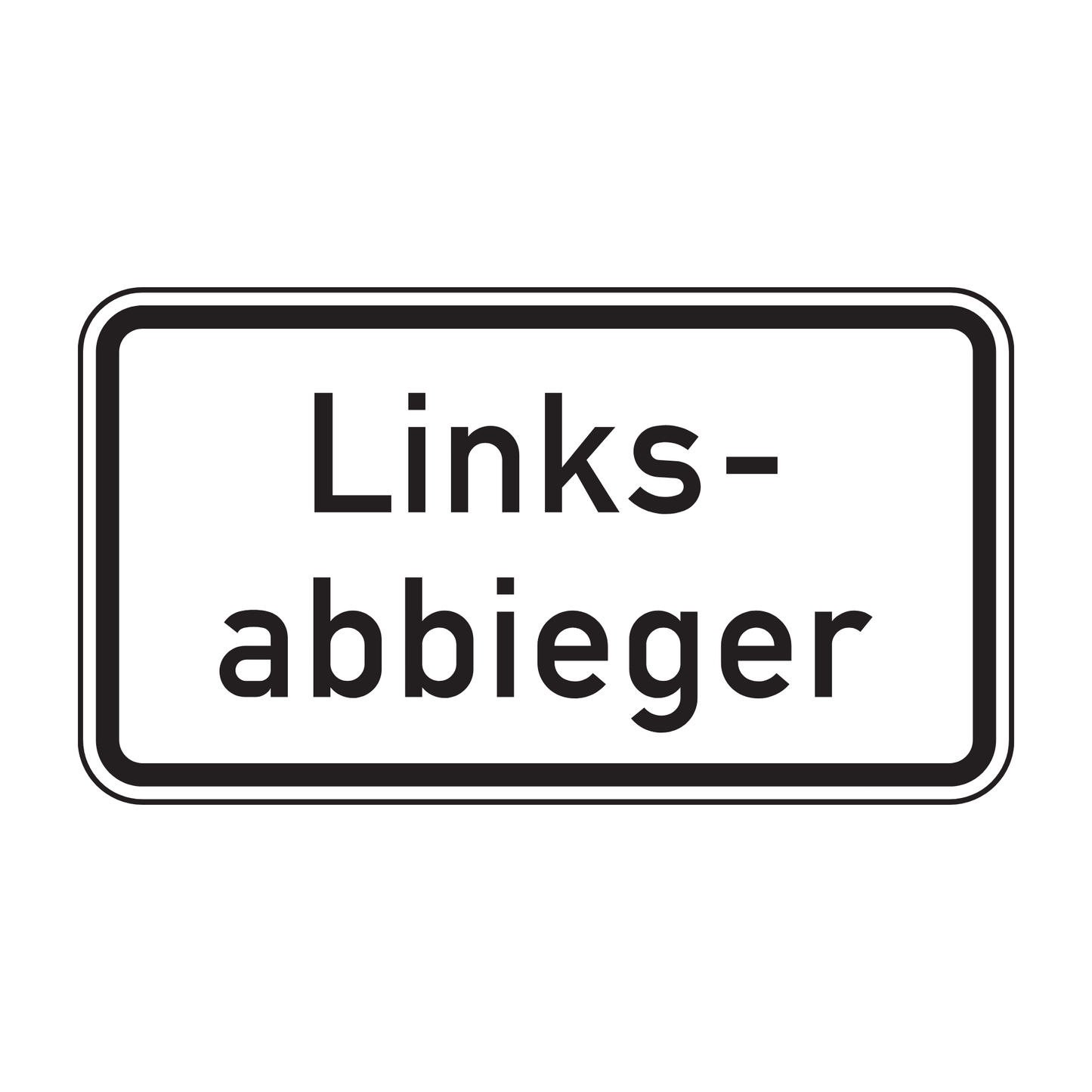 Verkehrszeichen "Linksabbieger" – VZ 1007-54