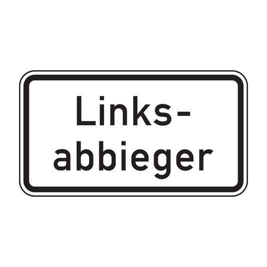 Verkehrszeichen "Linksabbieger" – VZ 1007-54
