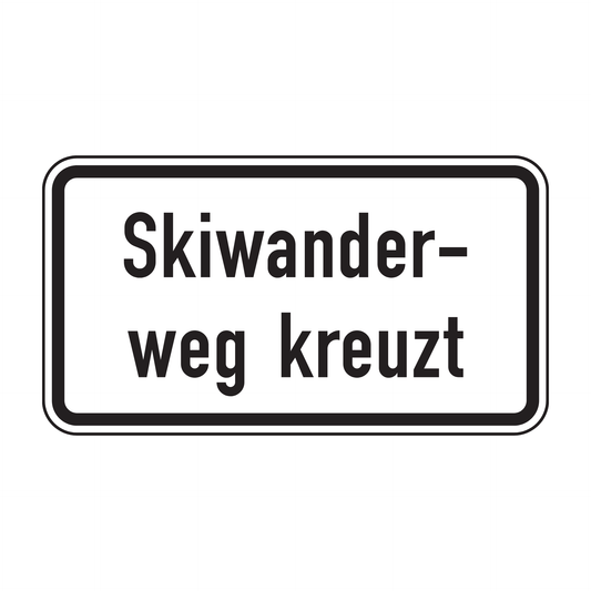 Verkehrszeichen "Skiwanderweg kreuzt" – VZ 1007-56