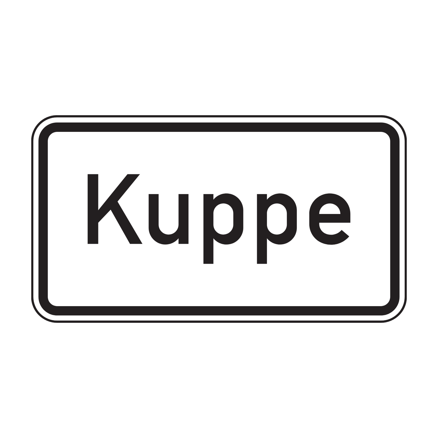 Verkehrszeichen "Kuppe" – VZ 1007-57