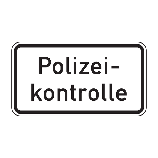 Verkehrszeichen "Polizeikontrolle" – VZ 1007-58