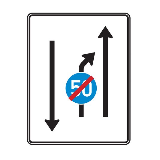 Verkehrszeichen "Einengungstafel mit Zeichen 279" - VZ 536-20