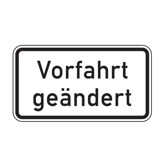Verkehrszeichen "Vorfahrt geändert" – VZ 1008-30