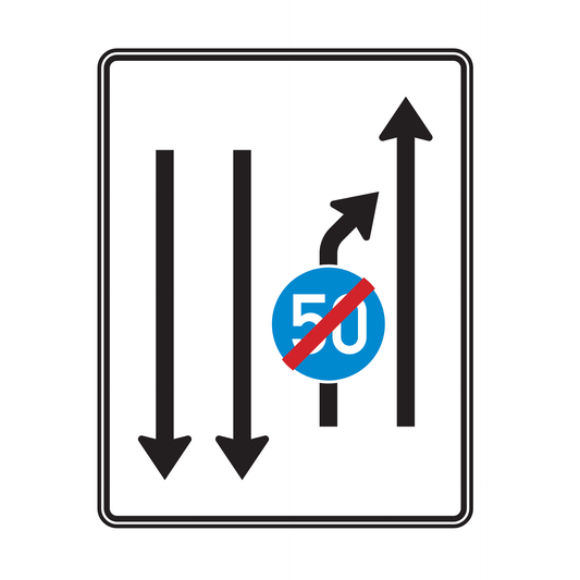 Verkehrszeichen "Einengungstafel mit Zeichen 279" - VZ 536-21