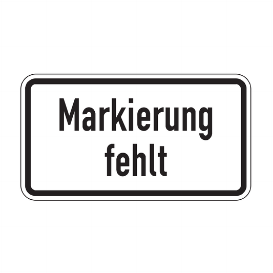Verkehrszeichen "Markierung fehlt" – VZ 2113