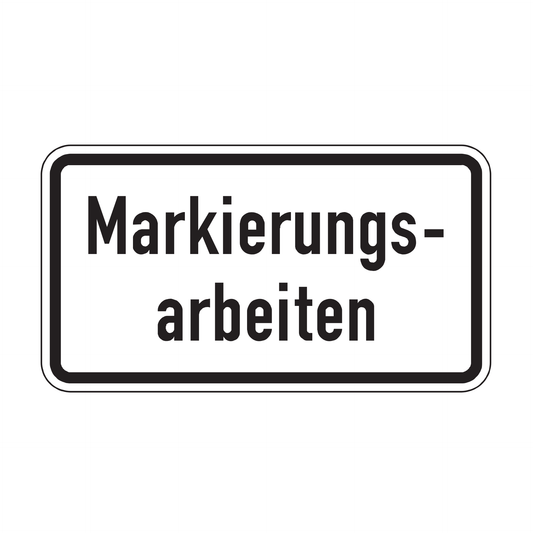 Verkehrszeichen "Markierungsarbeiten" – VZ 2114