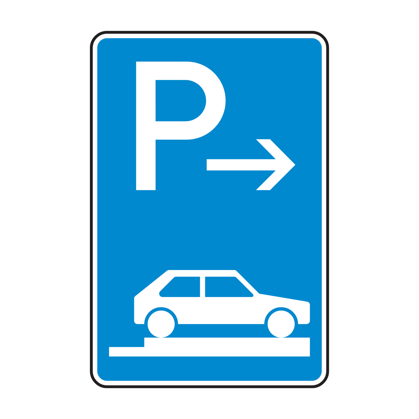 Verkehrszeichen "Parken auf Gehwegen" - VZ 315-87