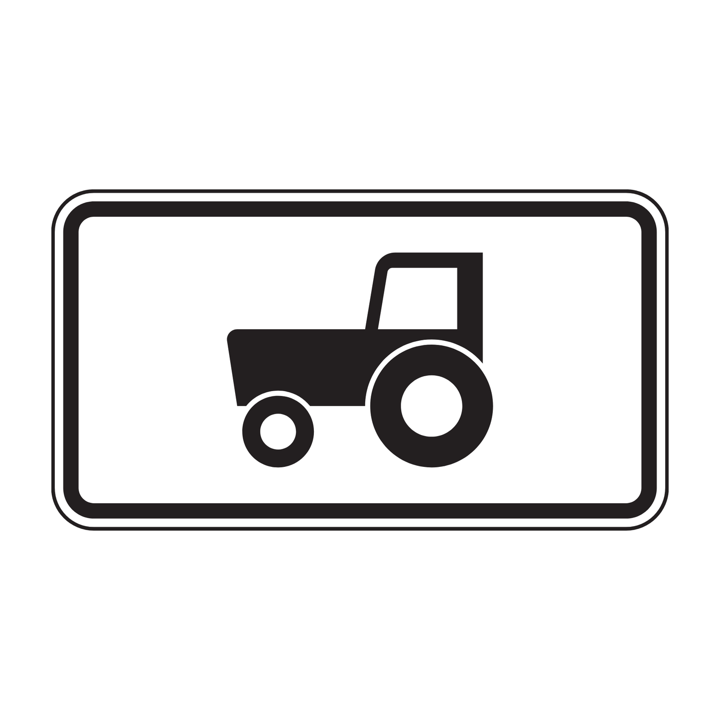 Verkehrszeichen "Kraftfahrzeuge und Züge, die nicht schneller als 25km/h fahren können oder dürfen" – VZ 1010-61