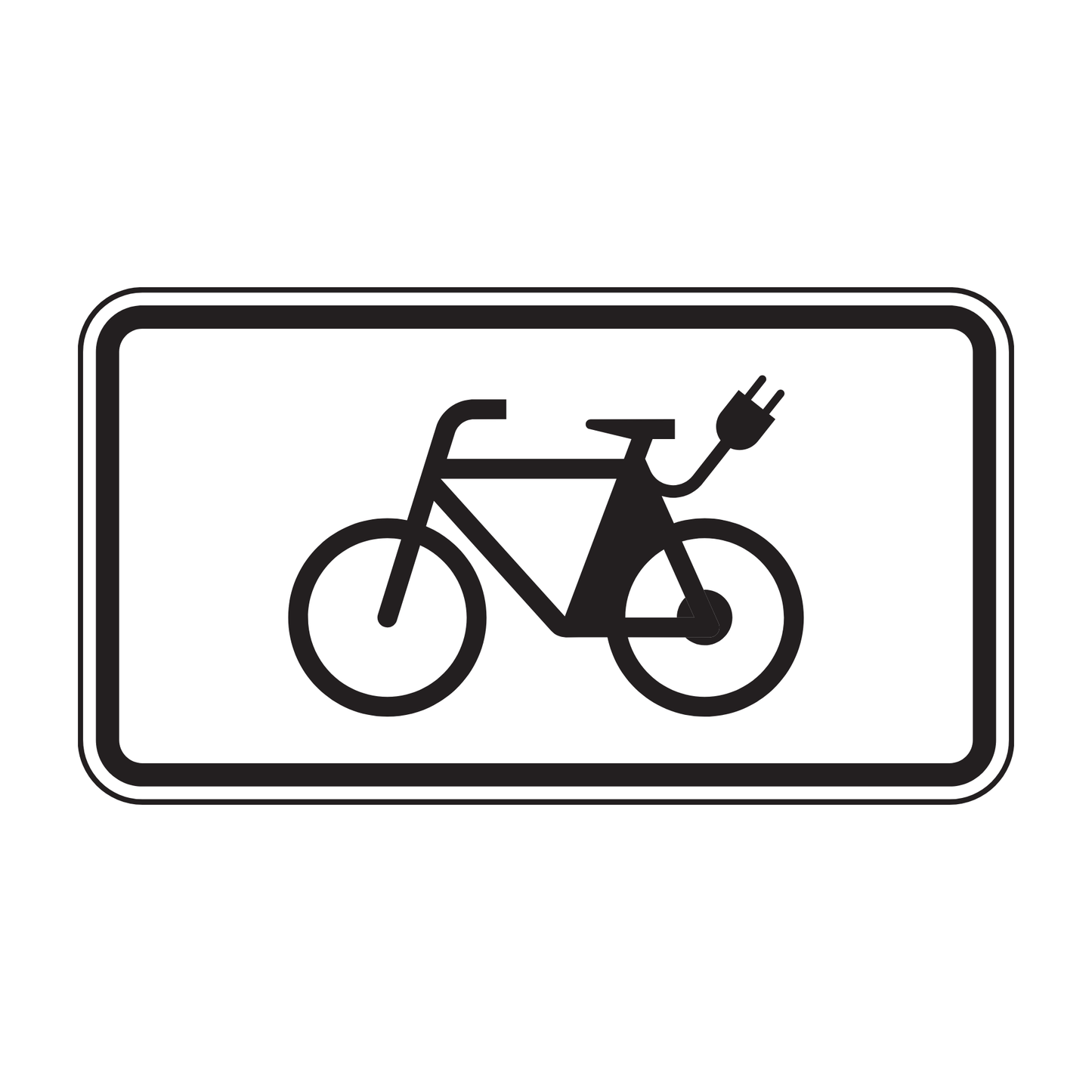 Verkehrszeichen "E-Bikes frei" – VZ 1022-13