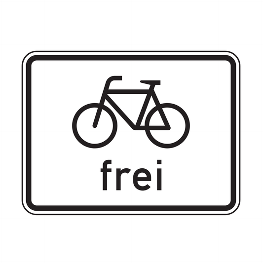 Verkehrszeichen "Radverkehr frei" – VZ 1022-10