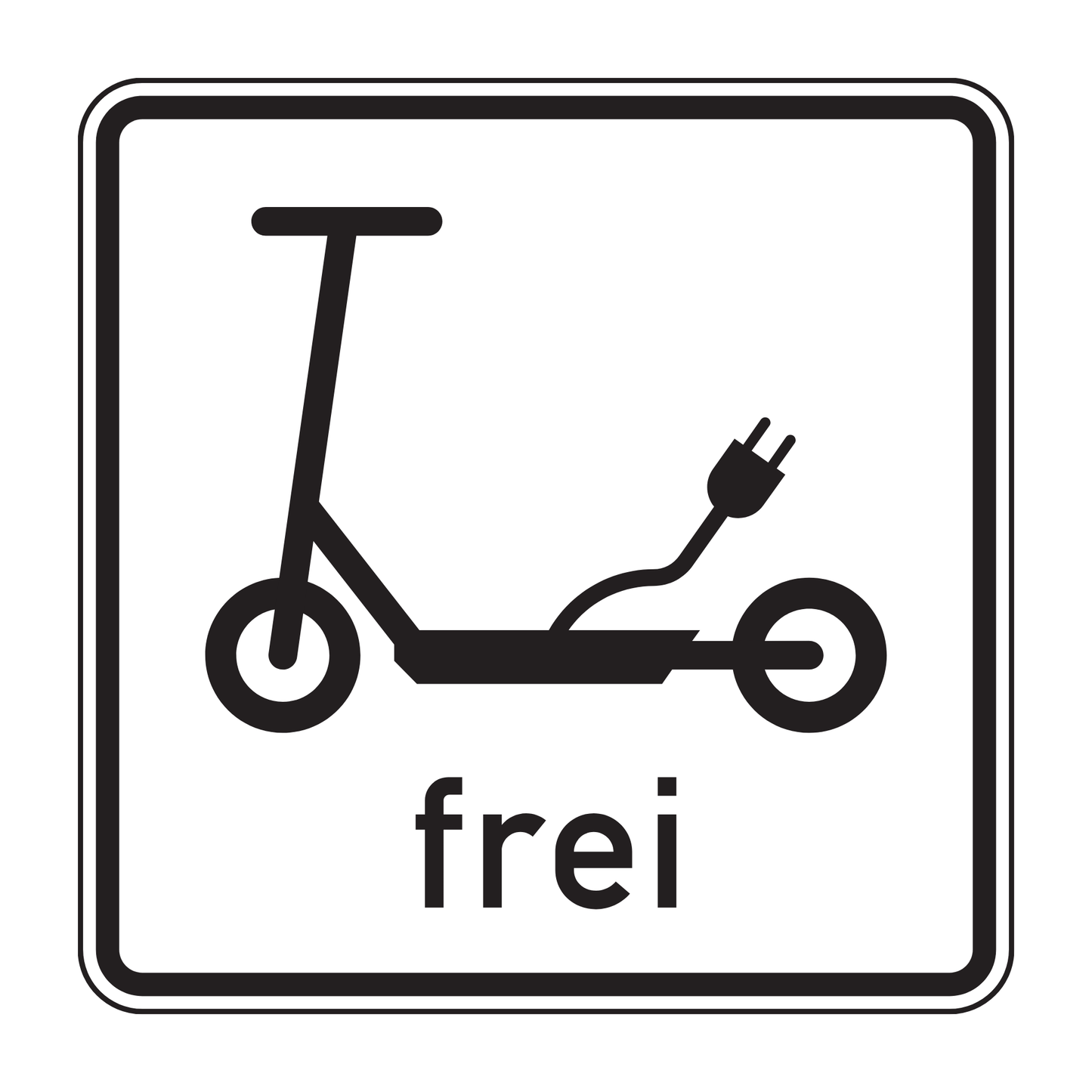 Verkehrszeichen "Elektrokleinstfahrzeuge im Sinne der Elektrokleinstfahrzeuge-Verordnung (eKFV)" – VZ 1010-68