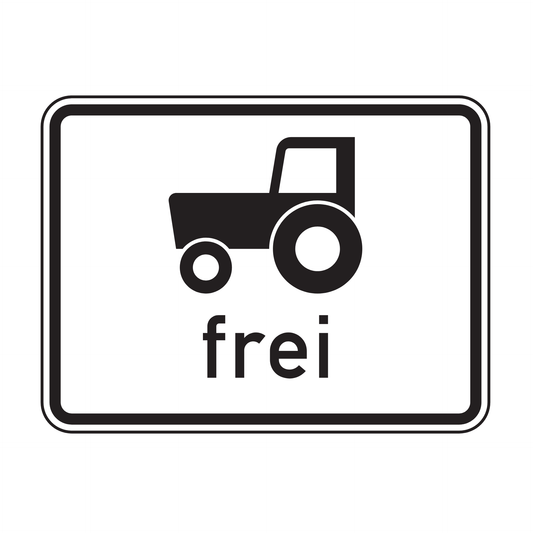 Verkehrszeichen "Kraftfahrzeuge und Züge, die nicht schneller als 25km/h fahren können oder dürfen, frei" – VZ 1024-17