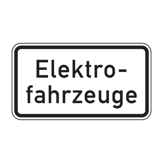 Verkehrszeichen "Elektrofahrzeuge" – VZ 1050-33