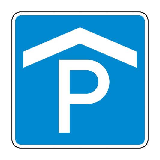 Verkehrszeichen "Parkhaus, Parkgarage" - VZ 314-50